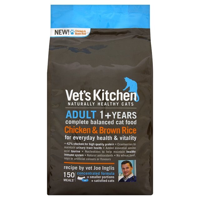 Vet's Kitchen Adult Chicken & Brown Rice Dry Cat Food - 3kg